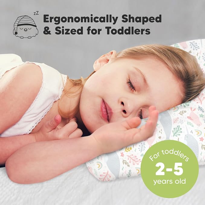 KeaBabies Toddler Pillow with Pillowcase, Jumbo 14X20 - Image 2
