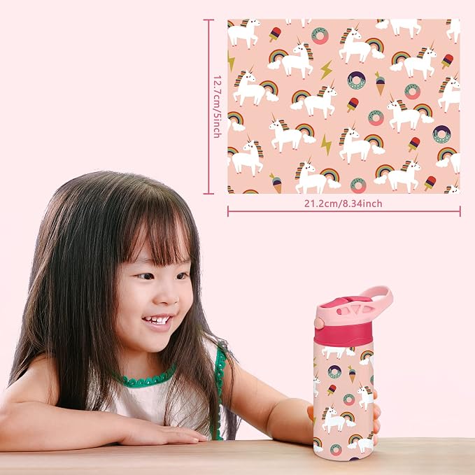 Kids Sublimation Tumbler, 12oz Sublimation Water Bottle Blanks, Straight - Image 6