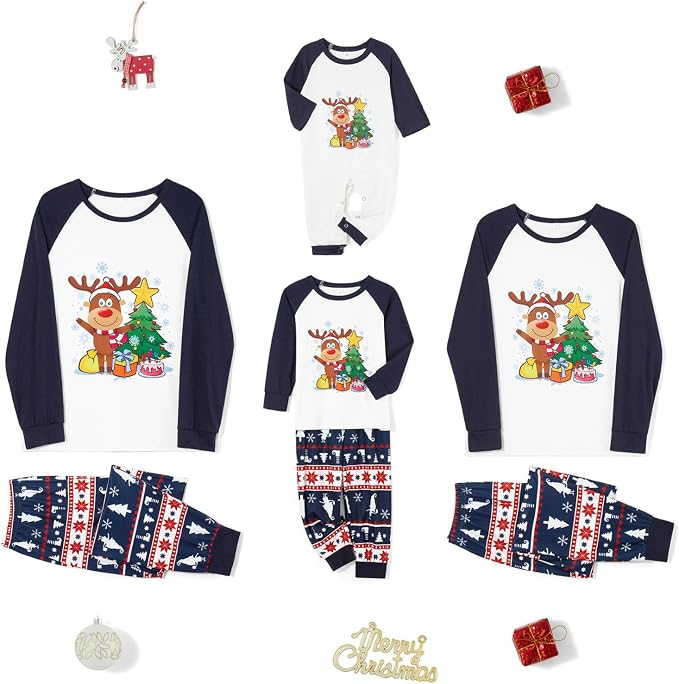 Awoscut Family Christmas Pajamas Matching Pajamas - Image 2