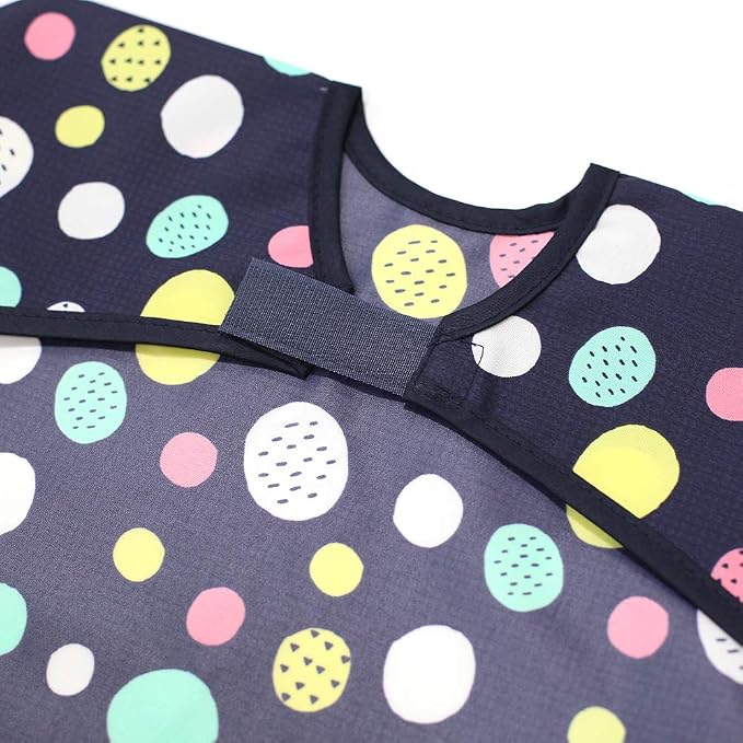 Long Sleeve Waterproof Bib for Toddlers – Feeding Smock for Baby Mealtime - Image 3
