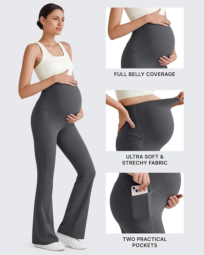G4Free BareFeel Maternity Flare Leggings - Image 3