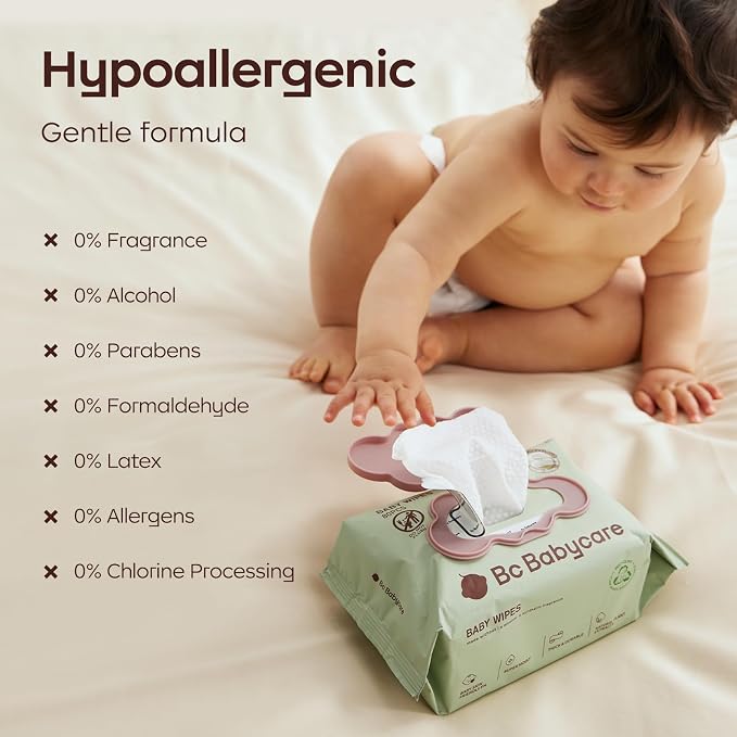 Bc Babycare Cloud Moist Baby Wipes, Thick & XL, 99% Water, Ultra-Hydrating - Image 5