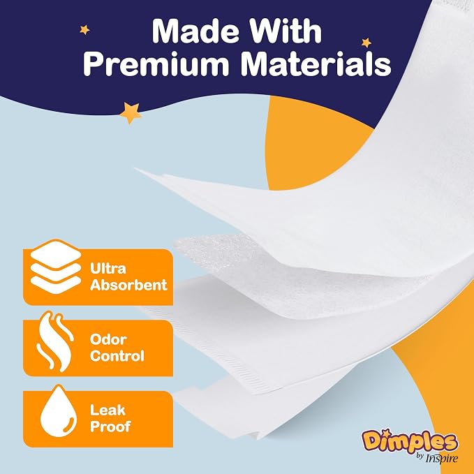 Inspire Ultra Dimples Diaper Booster Pads | Our Most Absorbent Diaper Inserts - Image 5