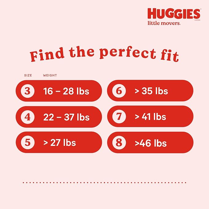 Huggies Size 8 Diapers, Little Movers Baby Diapers, Size 8, Packaging May Vary - Image 3