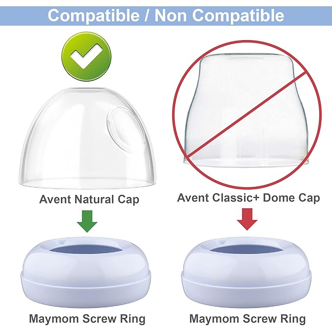 Maymom Dome Caps, Screw Rings, Sealing Discs Compatible - Image 4