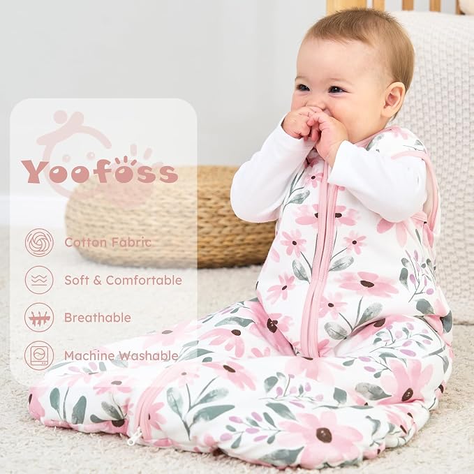 Yoofoss Baby Sleep Sack 6-12 Months, TOG 2.5 Baby Wearable Blanket - Image 2