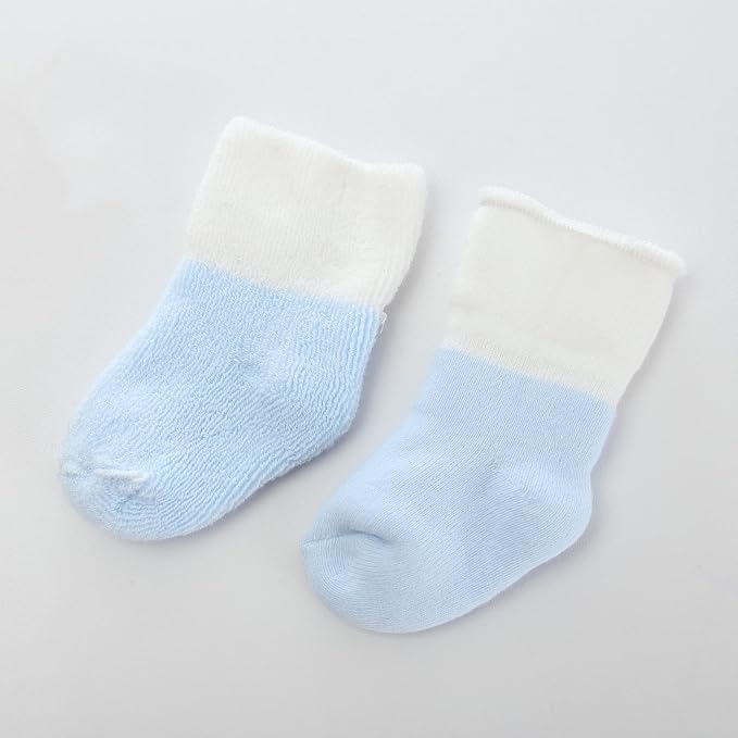 Newborn Baby Boy Girl Caps Mittens Socks Set Cotton Baby Essentials Accessories - Image 4