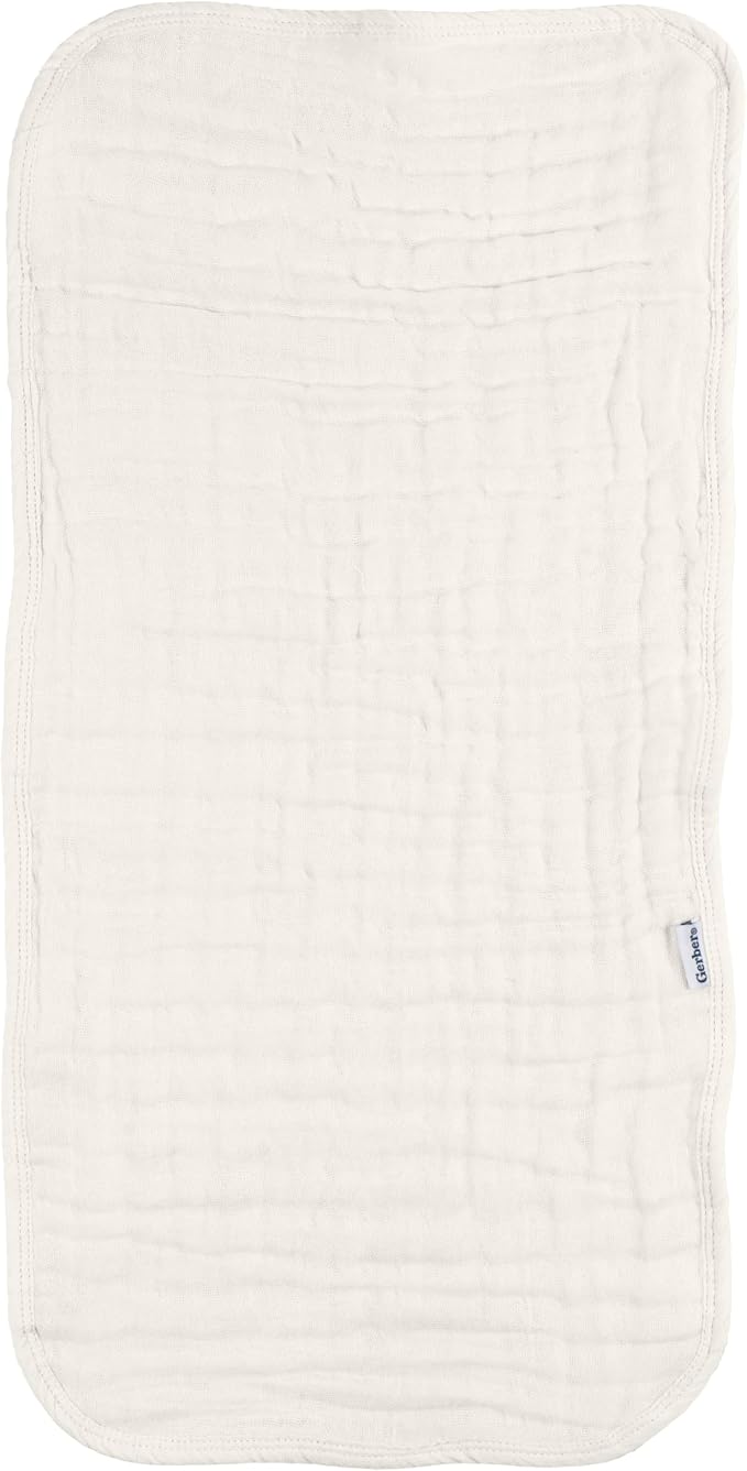 Gerber Baby Unisex Muslin Burp Cloths 6-Pack, Large Size 20" x 10" - Image 4