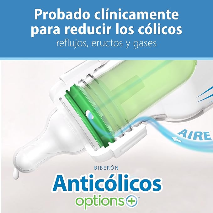 Dr. Brown's Natural Flow Anti-Colic Options+ Narrow Baby Bottle, 2 oz/60 mL - Image 12