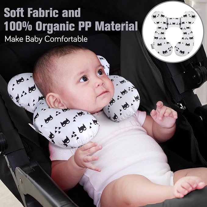 KAKIBLIN Baby Travel Pillow for Head and Neck, Upgraded Baby Support Pillow - Image 2