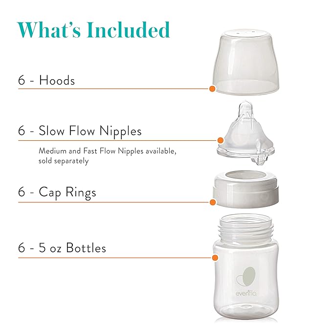 Evenflo Feeding Premium Proflo Venting Balance Plus Wide Neck Baby, Newborn and - Image 5