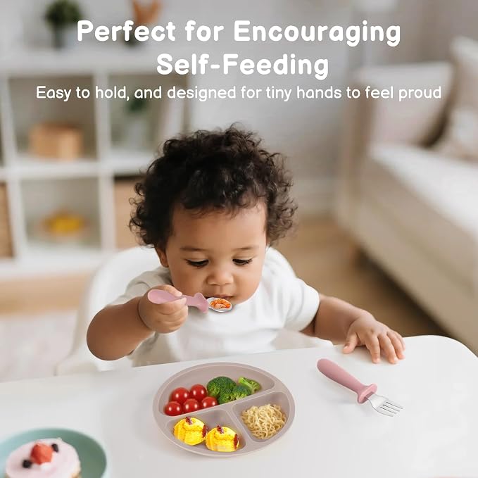 2 Pack Silicone Divided Baby Plates - Image 6