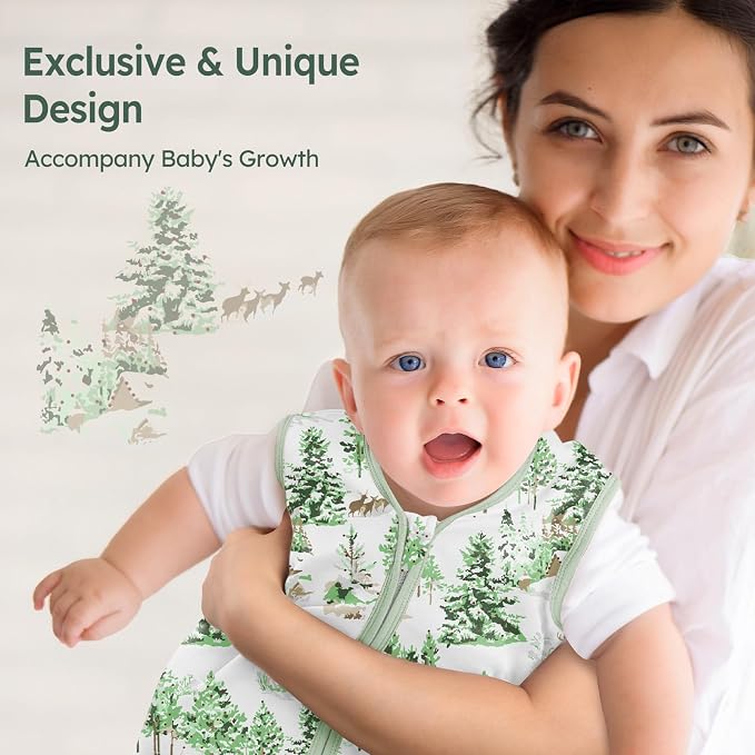 Baby Sleep Sack 0-6 Months 100% Cotton Lightweight 0.5 TOG Wearable Blanket - Image 6