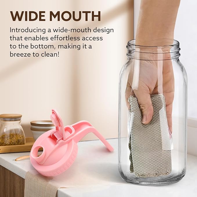 Breast Milk Pitcher, 32 OZ Mason Jar Pitcher - Image 3