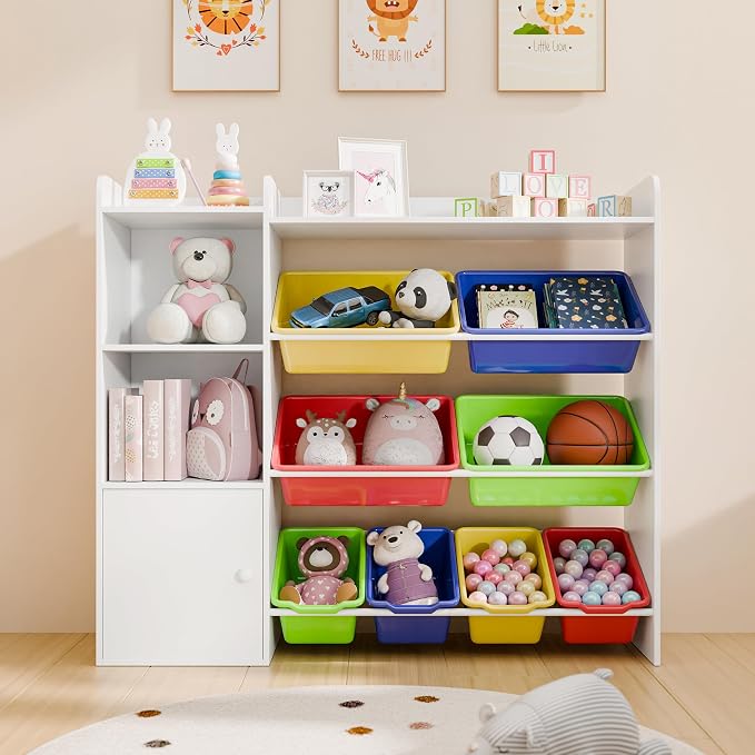 Multicolor Toy Storage Organizer, Toy Organizers and Storage Bins, Toy Storage by Betterhood