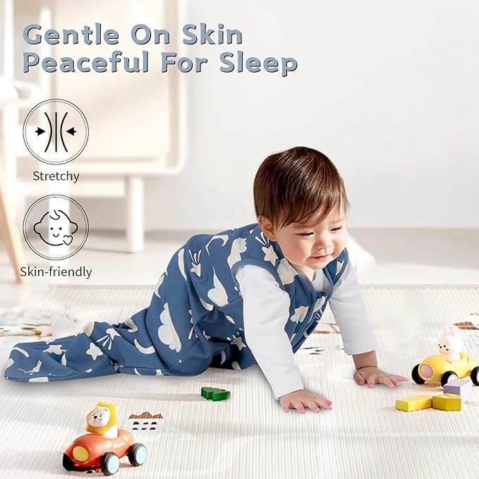 Baby Sleep Sack 6-12 Months, 100% Cotton TOG 0.5 Wearable Blanket - Image 6