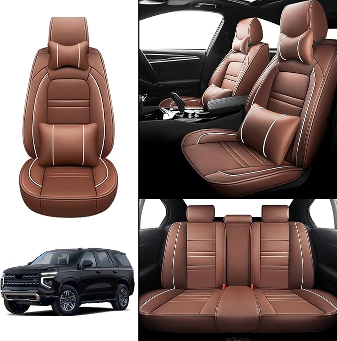 Car Seat Covers for Tahoe 1995-2025 | 5-Seats Seat Covers, Waterproof Seat - Image 2