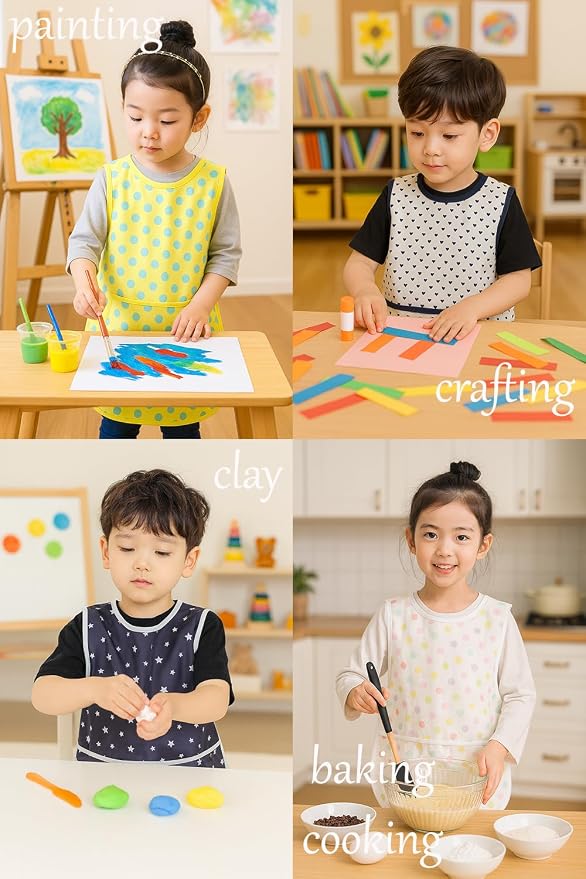 Kids Painting Apron – Waterproof Art Smock - Image 9