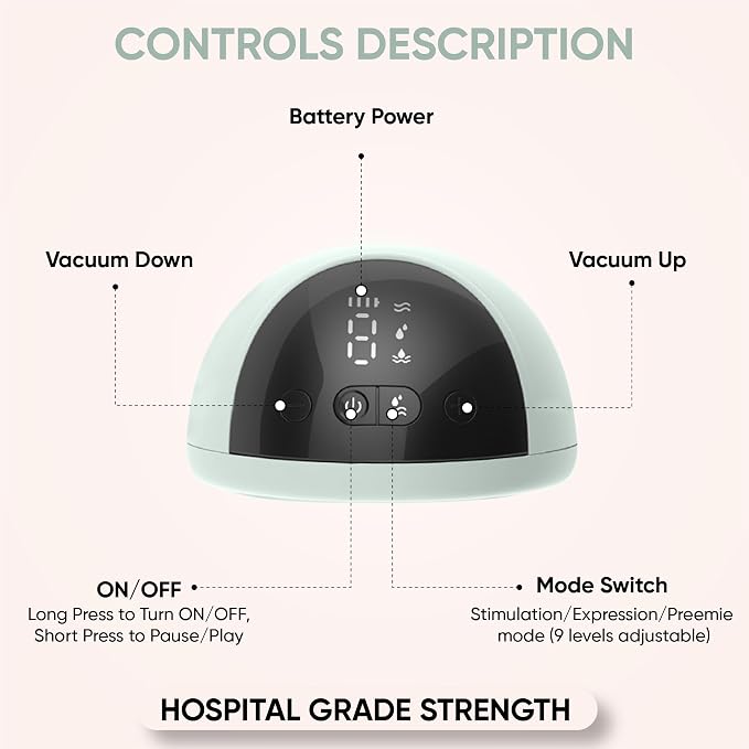 Zomee Fit Wearable Breast Pump, Hands Free, Discrete Electric Double Breast - Image 6