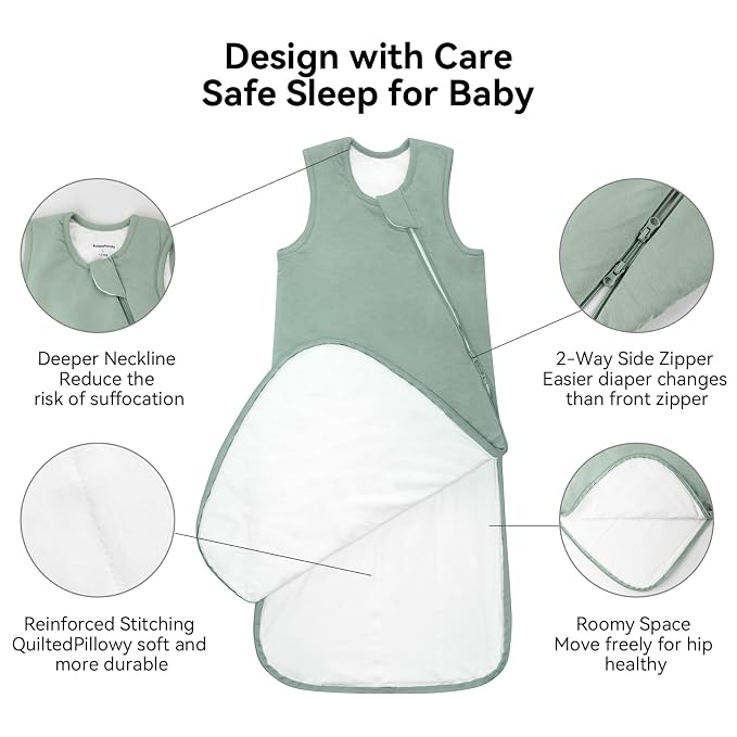 BubblePanda Rayon Made from Bamboo Sleep Sack 12-18 Months 0.5 Tog Soft - Image 3