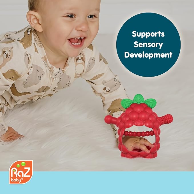RaZbaby RaZberry Grip Silicone Teether Toy - Image 2