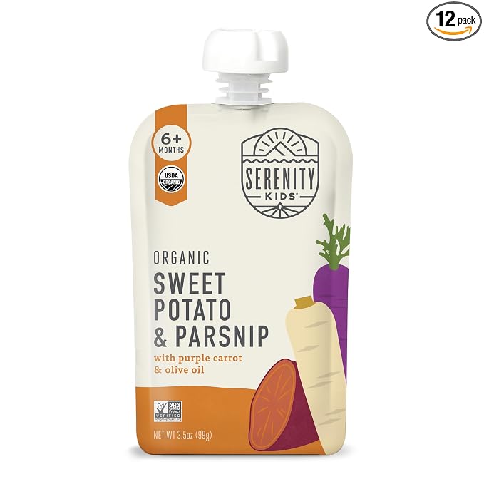 Serenity Kids 6+ Months Organic Veggie Puree Baby Food Pouches by SerenityKids