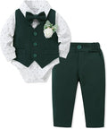 SANMIO Baby Boy Clothes Suits Infant Gentleman Outfit Collared Dress by SANMIO