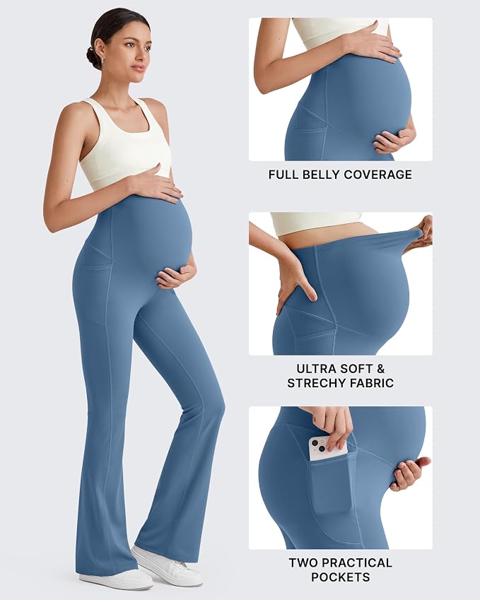 G4Free BareFeel Maternity Flare Leggings - Image 3