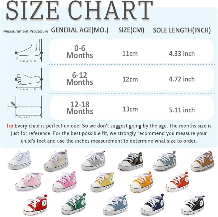 Meckior Baby Girls Boys Canvas Sneakers Soft Sole High-Top Ankle Infant First - Image 6
