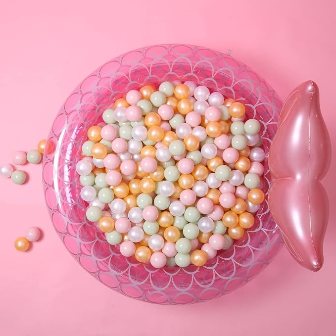 GOGOSO Ball Pits Balls for Toddlers Pack of 50 100 200 Plastics Shape Ball - Image 9