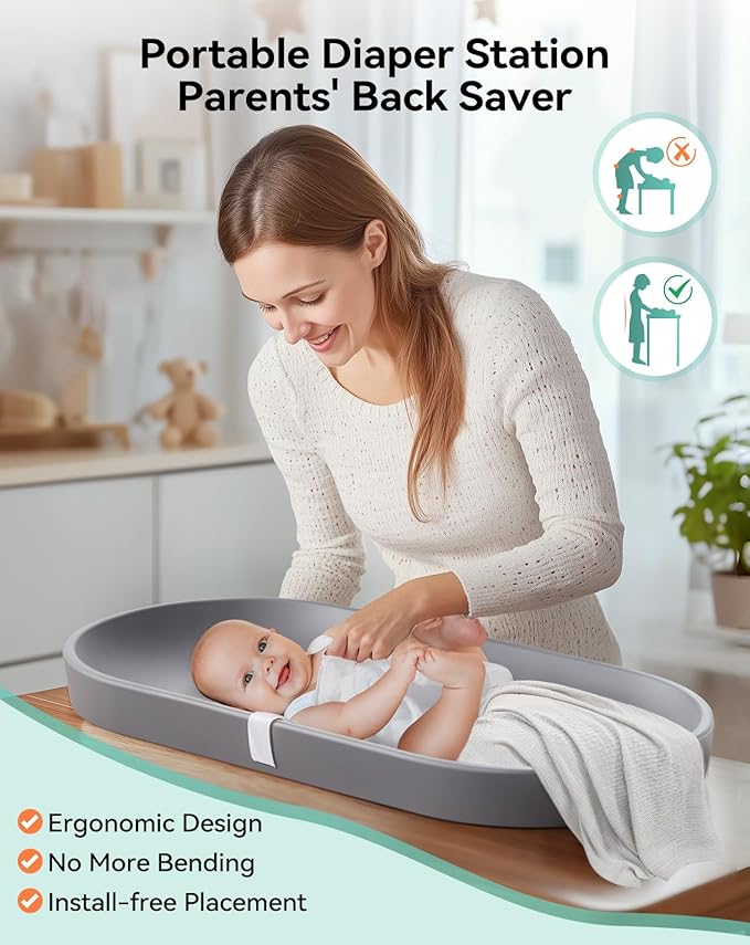 COMOMY Baby Changing Pad for Dresser - Image 6