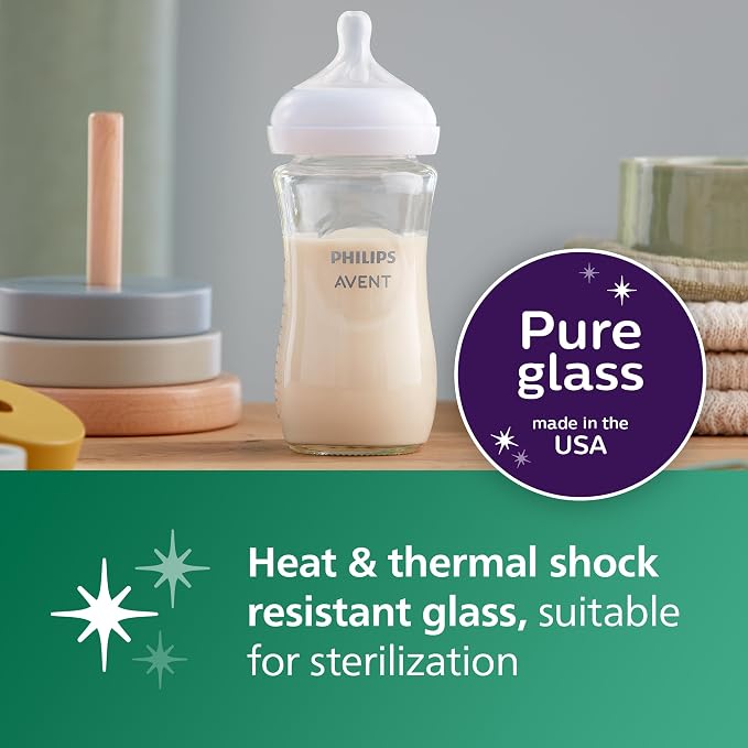 Philips Avent Natural Glass Baby Bottle - Image 3