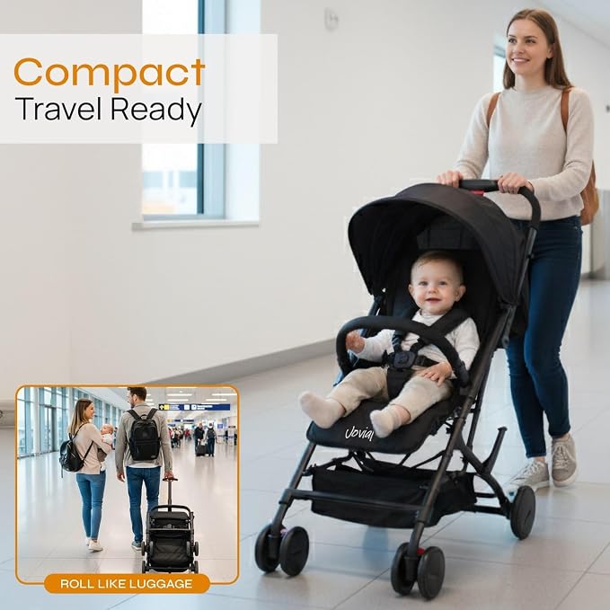 Jovial Lightweight Baby Stroller, Folding Travel Stroller - Image 5