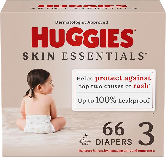 Huggies Size 3 Diapers, Skin Essentials Baby Diapers, Size 3 by Huggies%C2%AE