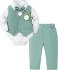 SANMIO Baby Boy Clothes Suits Infant Gentleman Outfit Collared Dress by SANMIO