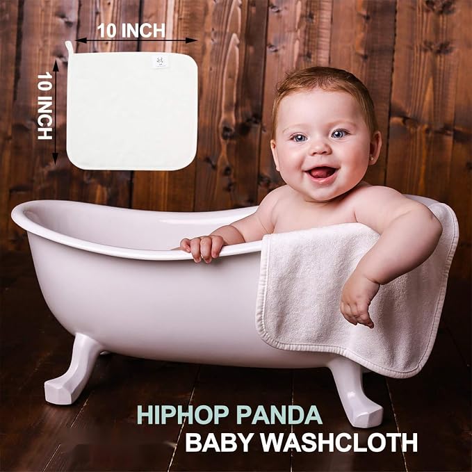HIPHOP PANDA Baby Washcloths, Rayon Made from Bamboo - Image 4