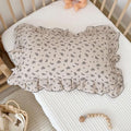 BuLuTu Blue Orchid Flower with Dots Design Toddler Pillow Case Crib Size by BuLuTu