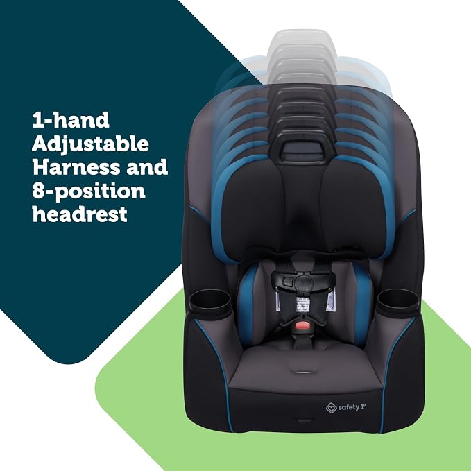 Safety 1st Crosstown Slim All-in-One Convertible Car Seat, City Storm - Image 4