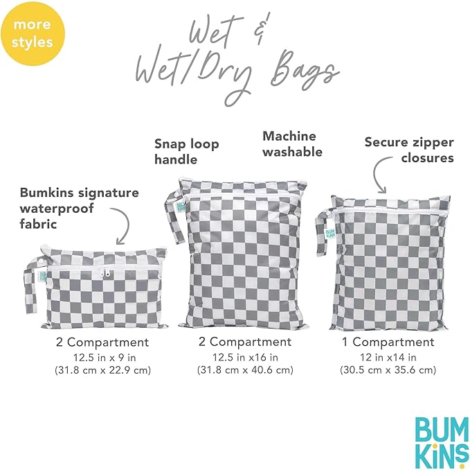 Bumkins - Waterproof Wet Bag & Clear Travel Bags - - Image 6