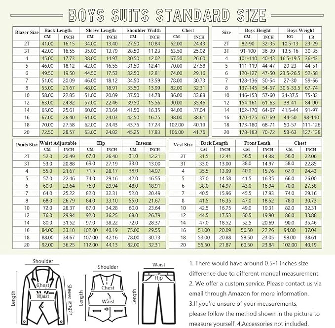 Boys Suit 3 Piece Ring Bearer Suit Kids Formal Jacket Vest Pants Suits Wedding - Image 3