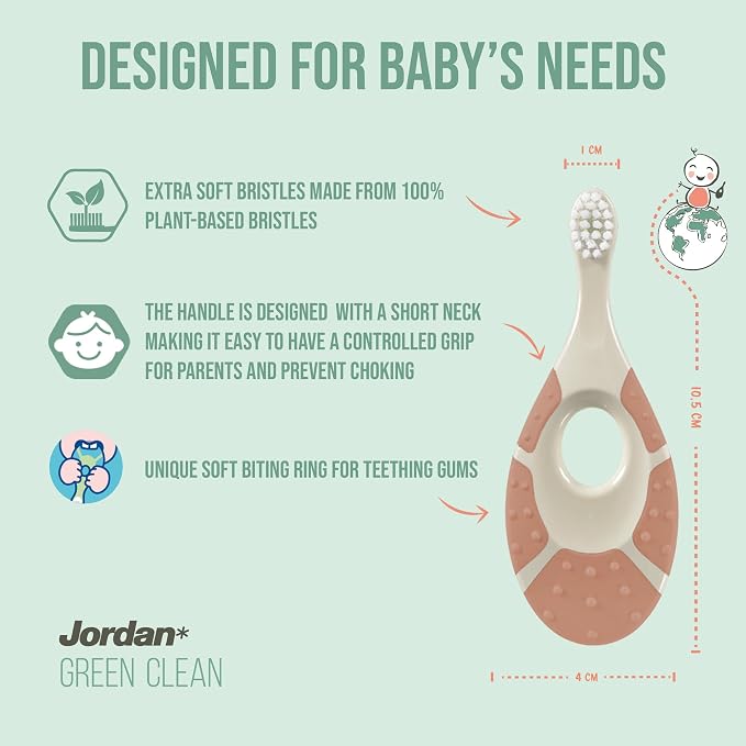 Jordan* ® | Step 1 Green Clean Toddler Toothbrush | Pack 3 Units - Image 2