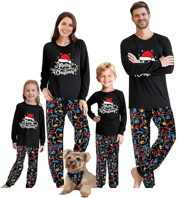 Awoscut Christmas Family Matching Pajamas Christmas Pjs Holiday Nightwear by Awoscut