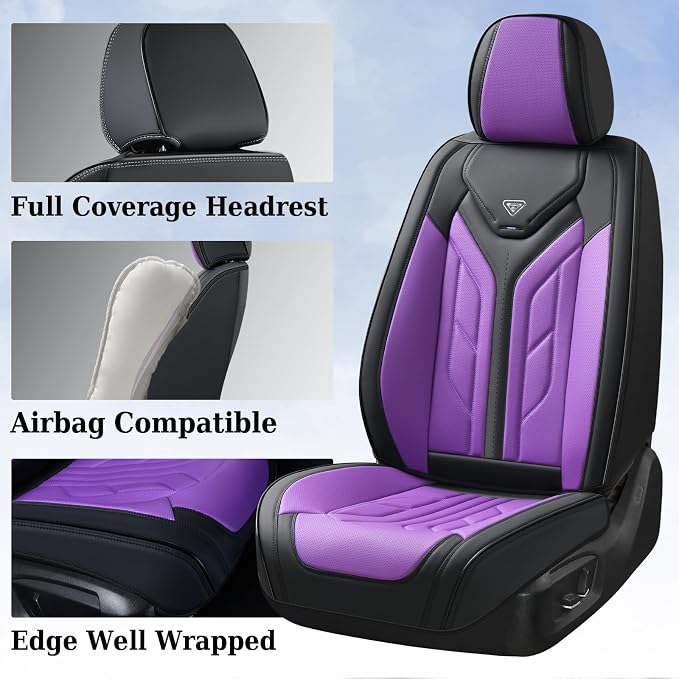 Coverado Front Seat Covers, Leather Seat Covers - Image 3