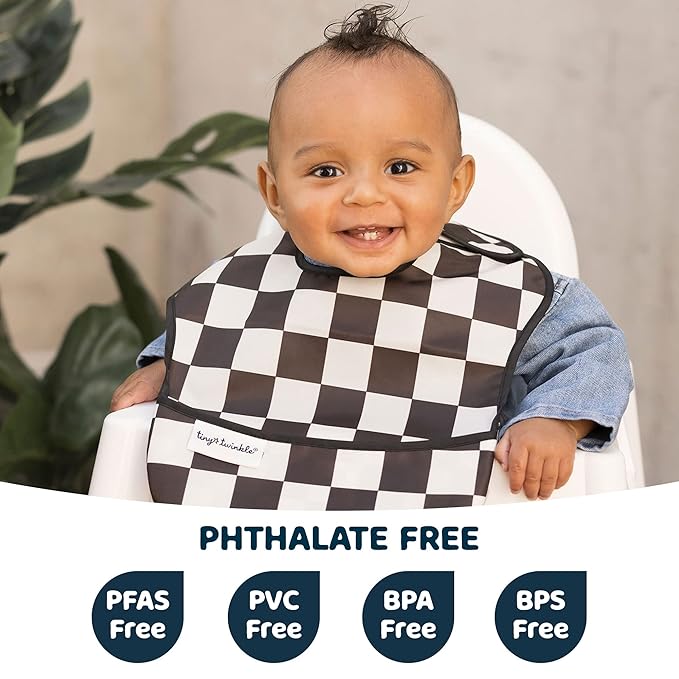 Tiny Twinkle Mess Proof Baby Bibs - Image 2