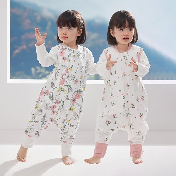 Duomiaomiao 2 Pack 0.5 TOG Toddler Sleep Sack 6-12 Months 100% Cotton - Image 6
