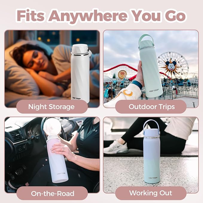 HEYTRIP Vacuum Insulated Breastmilk Cooler Bottle, 20oz Stainless Steel - Image 7