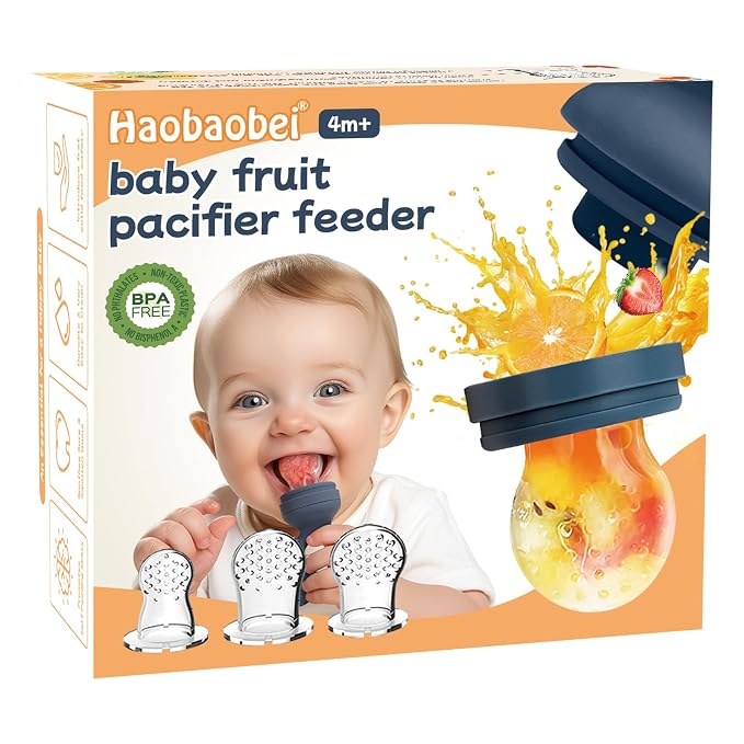 Baby Solids/Frozen Fruit Feeder Pacifier, Infant Teether Toy 4M+, BPA-Free - Image 9
