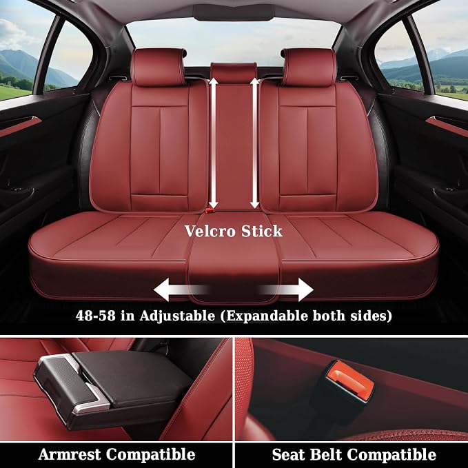 Coverado Universal Seat Covers Full Set, Universal Seat Covers - Image 5