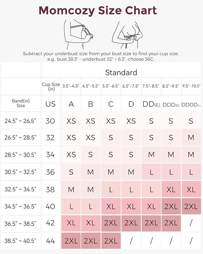 Momcozy Pumping Bra, Pumping Bra Hands Free All Day Wear Pumping & Nursing Bra - Image 5