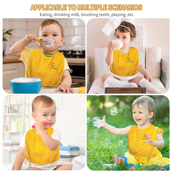 Baby Bibs for Girls or Boys 12-18 Months 6 Packed, Towel Bibs for Toddler 1-3 - Image 7